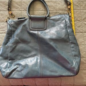 HOBO Sheila Satchel in Riviera blue.